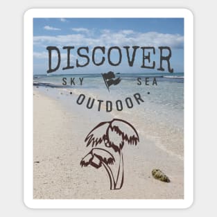 Discover Outdoor Isla Saona Beach Sticker